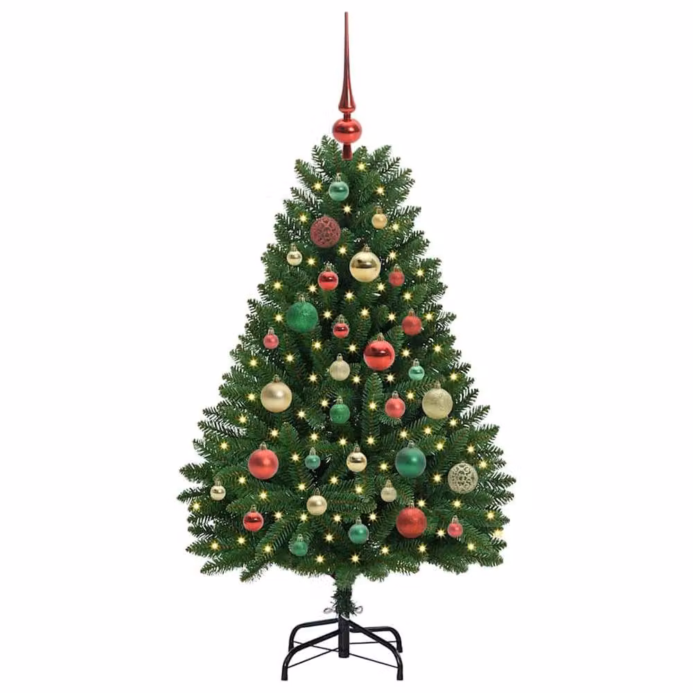Berkfield Home Artificial Green Christmas Tree with Stand, Height: 120 cm – 3