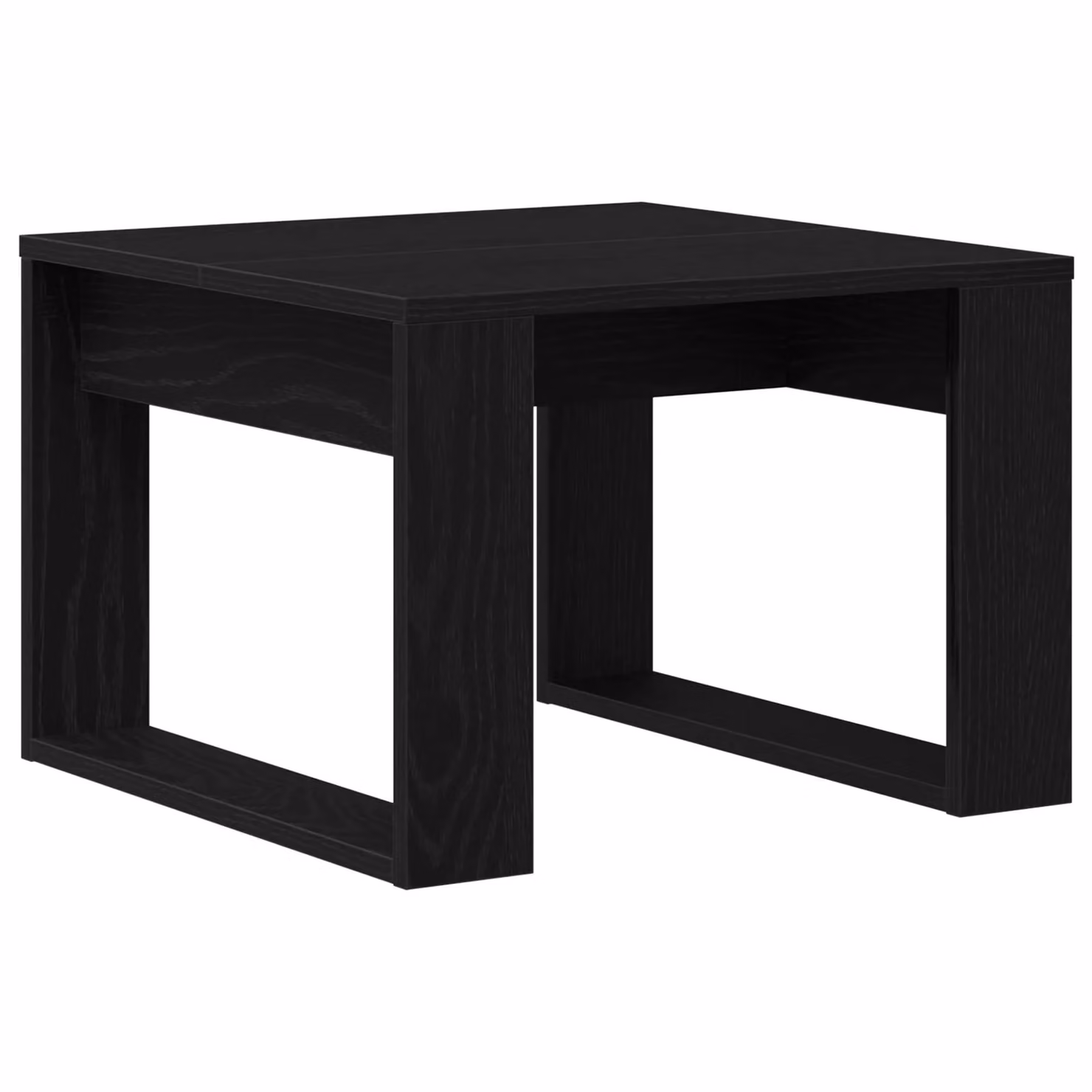 Berkfield Home Black Oak Side Table, W/D/H: 50 x 50 x 35 cm – 2