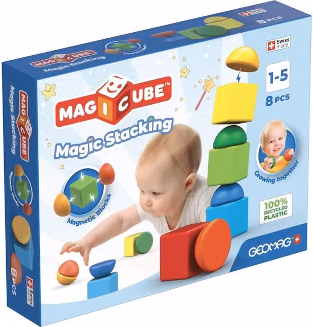 Geomag Multicolour and Green Creative Stacking Blocks