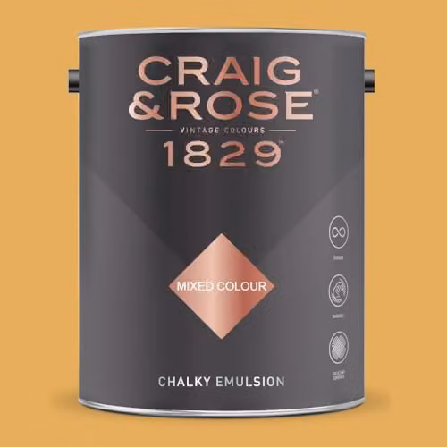 Craig & Rose 1829 Chalky Emulsion Paint in Jarosite, 5 l