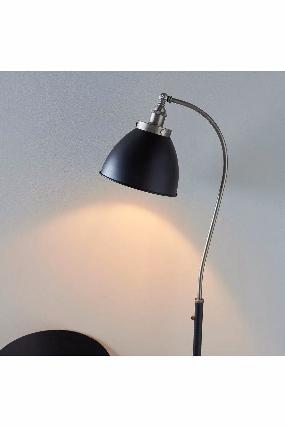 Netlighting Franklin Adjustable LED Task Floor Lamp in Grey and Black Metal – 3