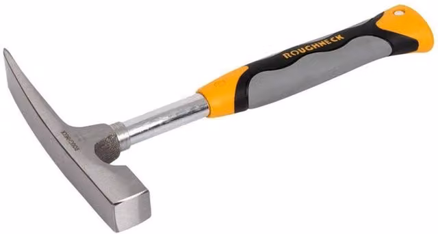 Roughneck Forged Steel Brick Hammer with Tubular Handle, 680g, Multicolour