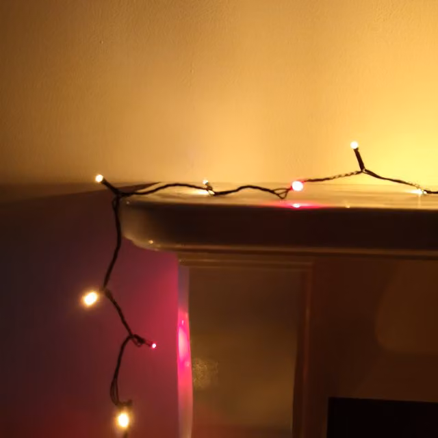 Premier SupaBrights 360 LED Christmas String Lights with Timer in Red and Vintage Gold – 2