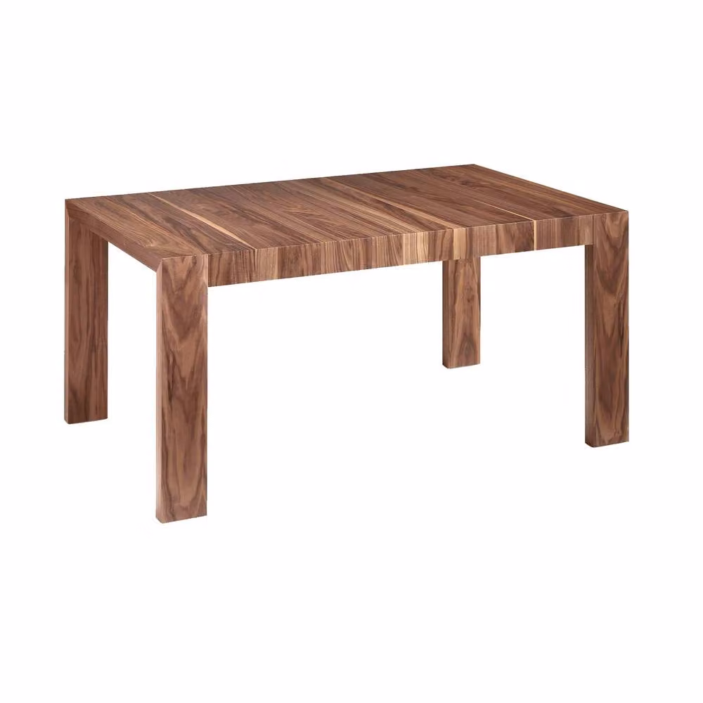 Angel Cerda Modern Walnut Extendable Rectangular Dining Table in Brown – 2