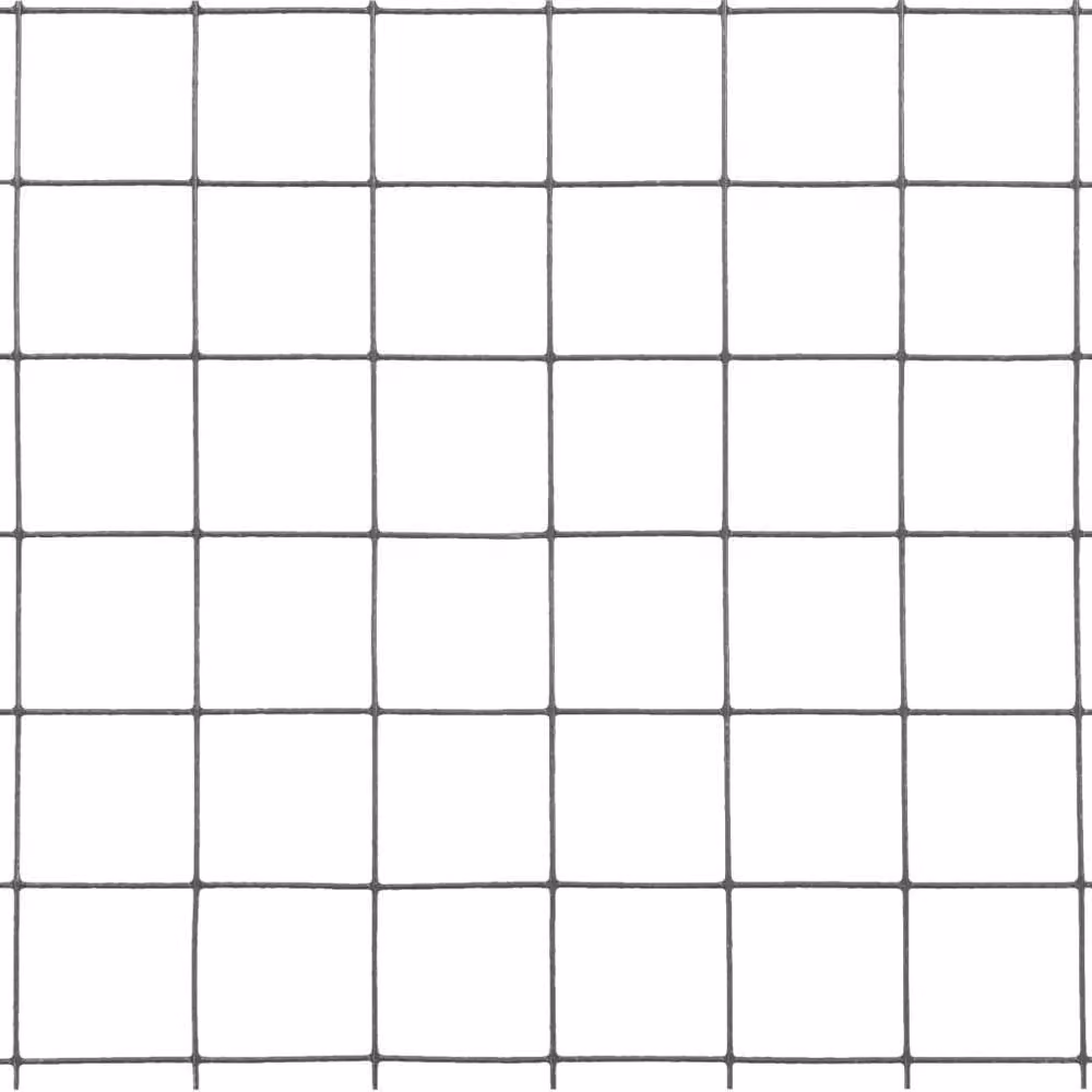 Berkfield Home Grey PVC Coated Steel Chicken Wire Fence, 25 x 0.5 m – 3