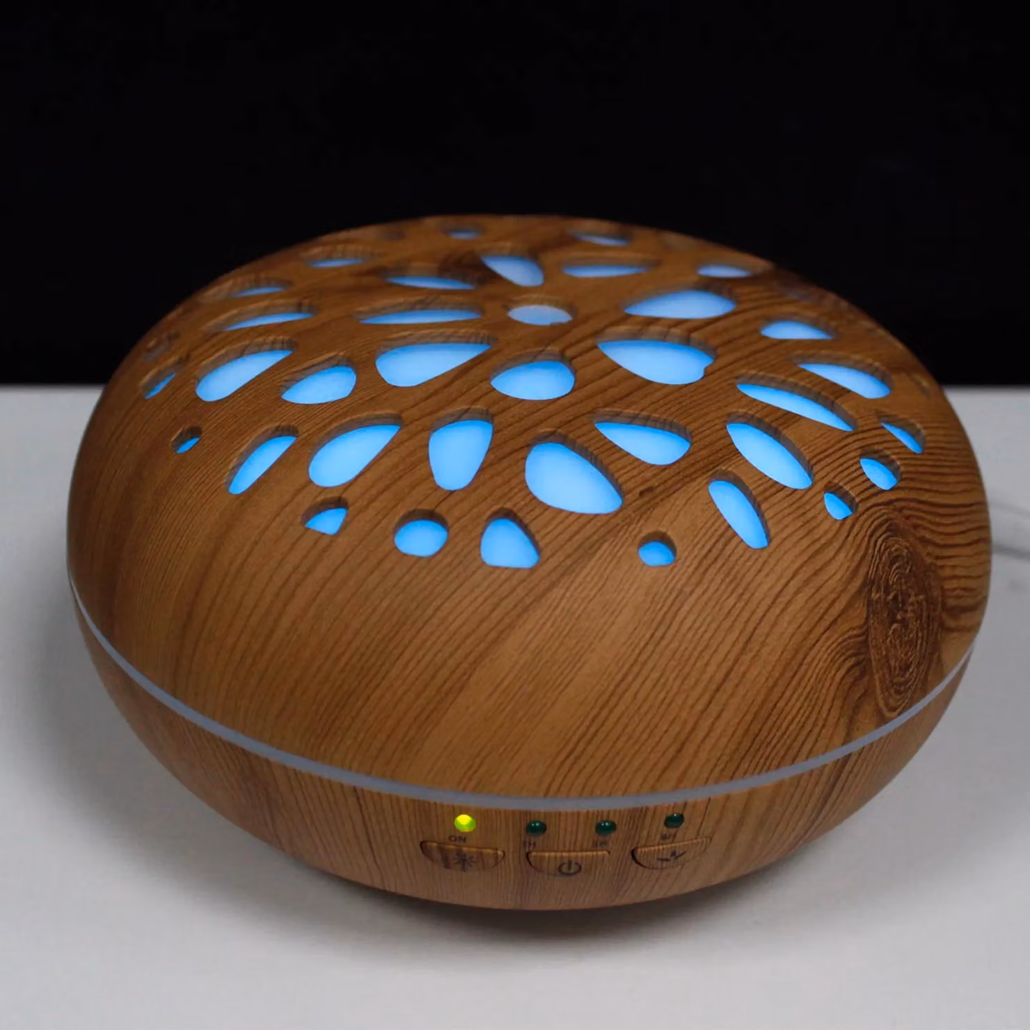 KDMD Oslo Atomiser Pebble Electric Diffuser in Brown with USB, Colour Change and Timer – 3