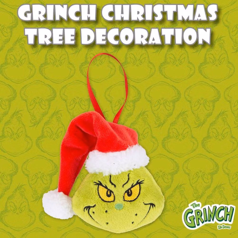 VFM e-Store Grinch Christmas Tree Hanging Ornament, Green, W: 10 cm, H: 8 cm – 3