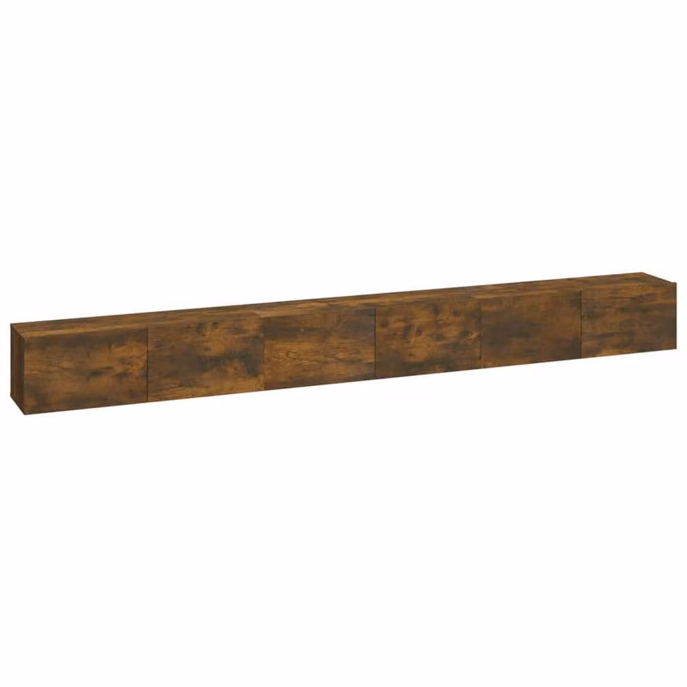 Berkfield Home 3 Piece Smoked Oak TV Cabinet Set in Brown – 2