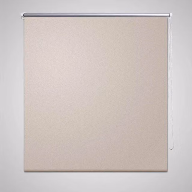 Berkfield Home Blackout Roller Blind, Beige, W: 80 cm, H: 175 cm