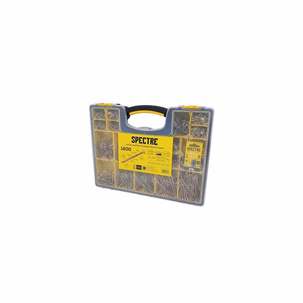 Forgefix Spectre 1200 Piece Brown Galvanised Steel Self-Countersinking Pozidriv Wood Screw Site Organiser – 2