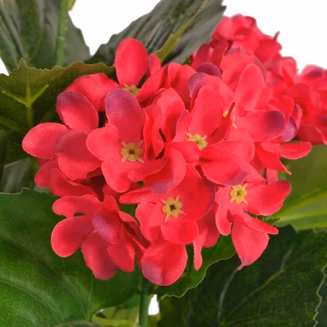 Berkfield Home Red Artificial Hydrangea Potted Plant, Height: 60 cm – 1