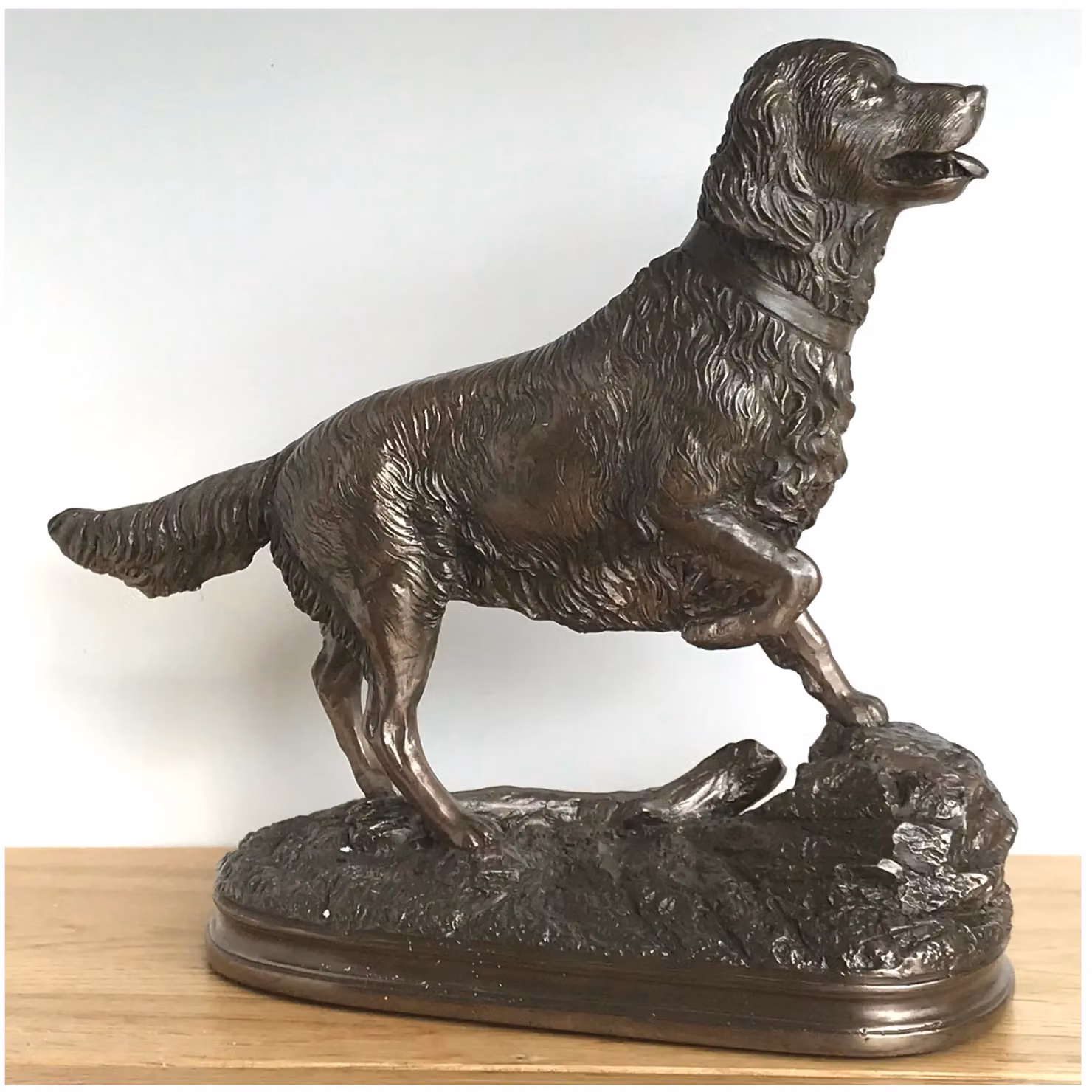 Animal Crackers Golden Retriever Dog Figurine in Bronze – 2