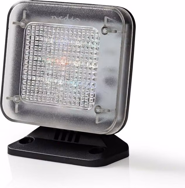 Nedis Dummy TV Simulator Security LED Light Theft Deterrent in Black