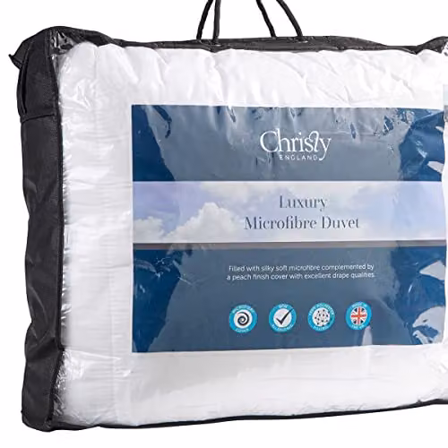 Christy Luxury White Microfibre 4.5 Tog Lightweight Summer Duvet – 2