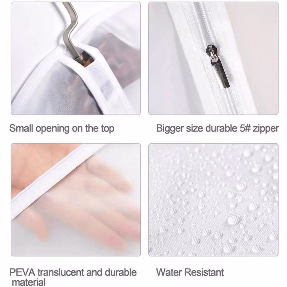 PAWNORA Breathable Garment Covers, 5 Pack, White, W: 60 cm x H: 120 cm – 2