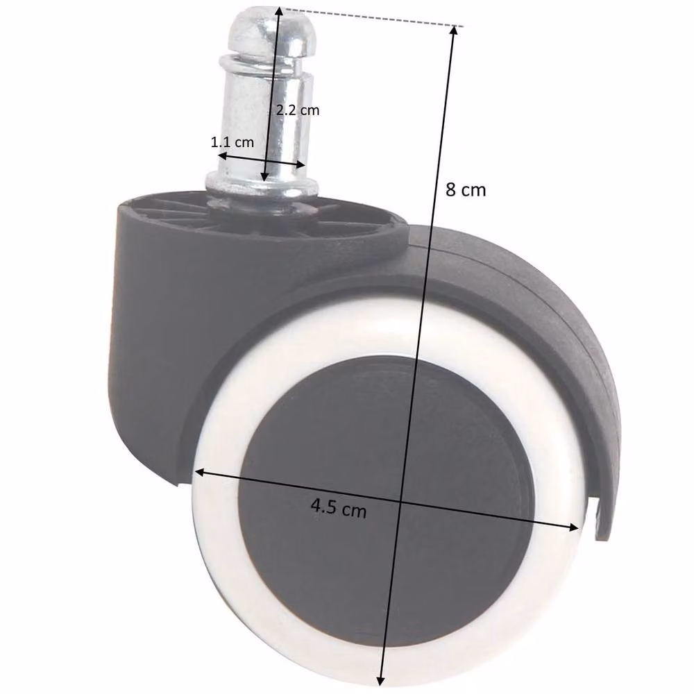 SPETLEK Office Chair Replacement Spare Wheels in Black – 3