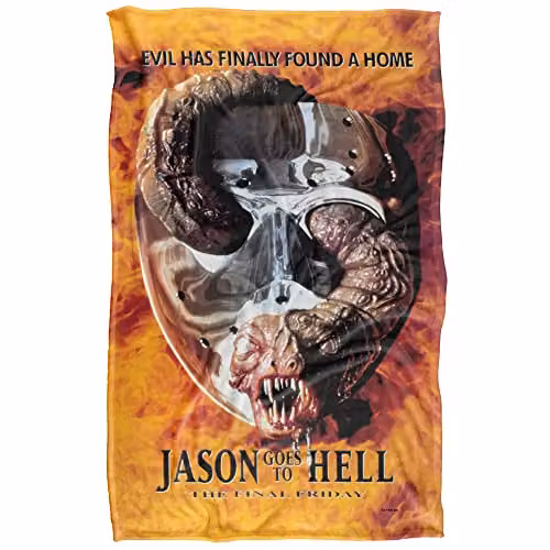 Warner Bros. Friday The 13th Jason Goes To Hell Multicolour Super Soft Fleece Throw Blanket, W/D/H: 91 x 147 cm – 1