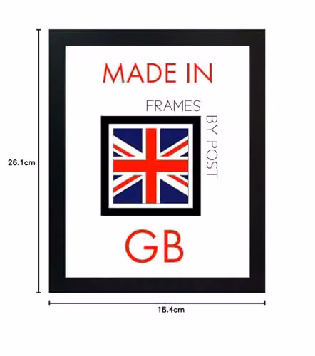 Frames & Mirrors 4U Crown Black Bobbin Wooden Single Picture Frame, 22.86 x 15.24 cm – 5