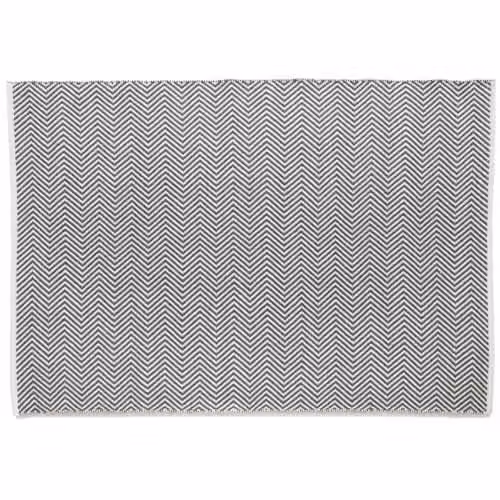 Rugs Direct Hug Rug Woven Herringbone Rectangular Rug in Warm Grey