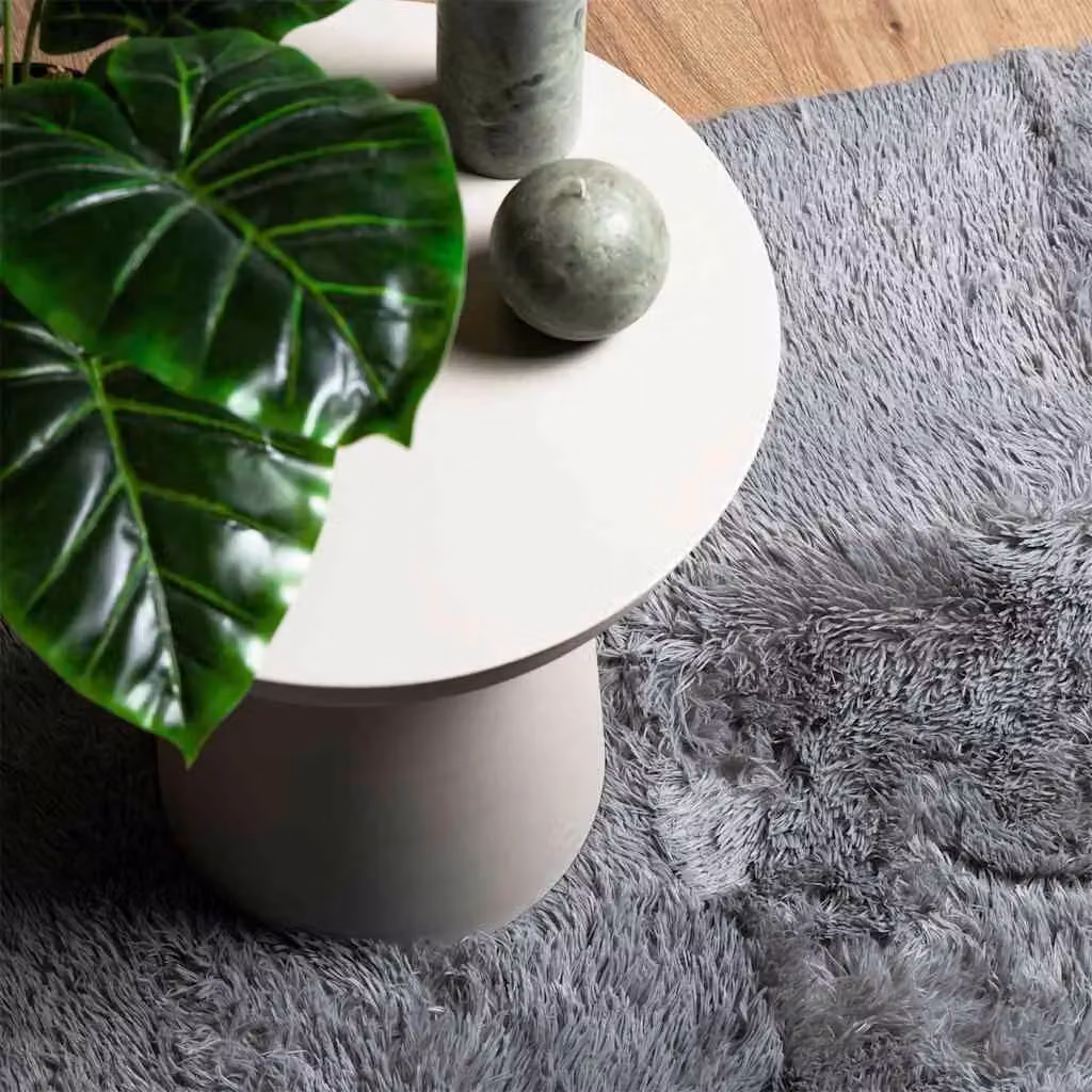 Berkfield Home NAVARRA Shaggy High Pile Rug in Silver Grey, W: 160 cm, L: 230 cm – 3