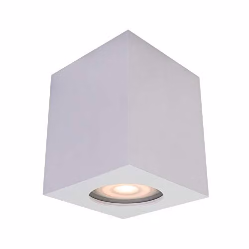 Italux Fabrycio Modern White Surface Mounted Downlight, 1 x GU10, IP44