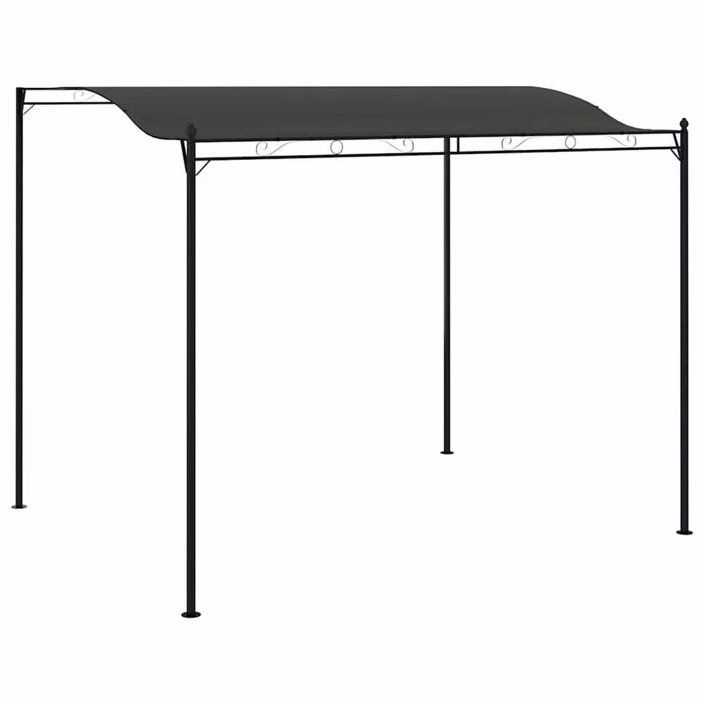 Berkfield Home Sunshade Awning in Anthracite Black, W: 300 cm, D: 240 cm, H: 240 cm – 2