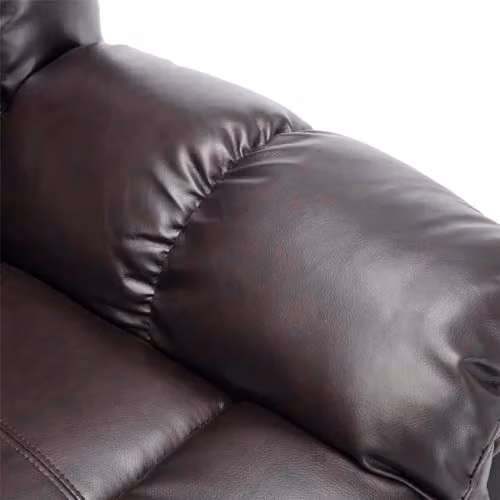 More4Homes Seattle High Back Electric Bonded Leather Recliner 3+2+1 Sofa Set Suite, Brown – 5