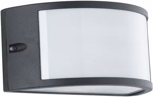 Netlighting AUSTIN Modern Outdoor Flush Wall Light in Black, IP54, W/D/H: 25 x 13 x 12 cm