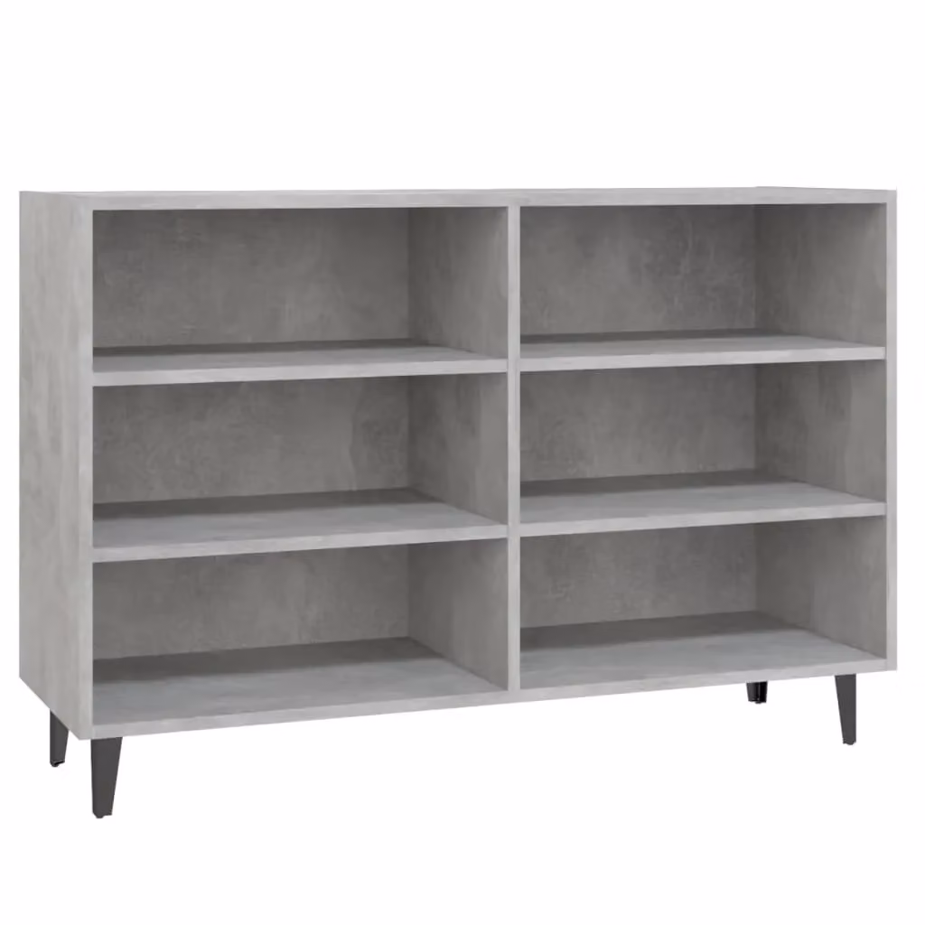 Berkfield Home Industrial Sideboard in Concrete Grey, W/D/H: 103.5 x 35 x 70 cm – 2