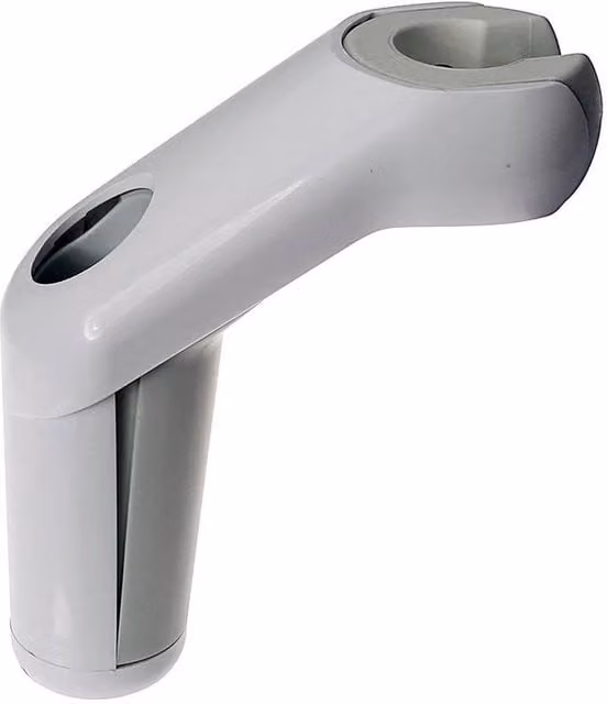 NESTLUNE 2mm Shower Holder Clamp Head Bracket Assembly in Grey