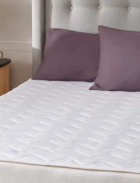 Silentnight Deep Sleep Microfibre Mattress Protector, White, W: 120 cm, L: 200 cm