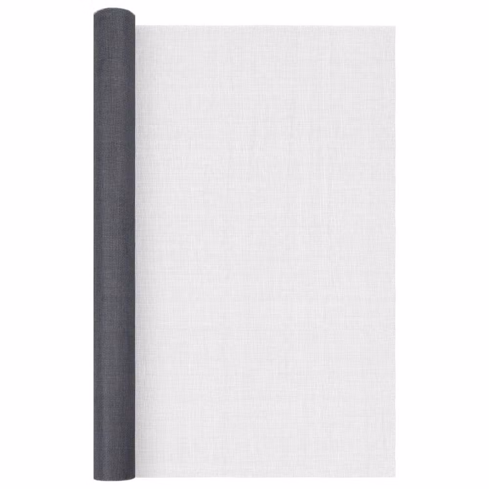 Berkfield Home Grey Fibreglass Mesh Screen W: 80 cm, H: 1000 cm – 3