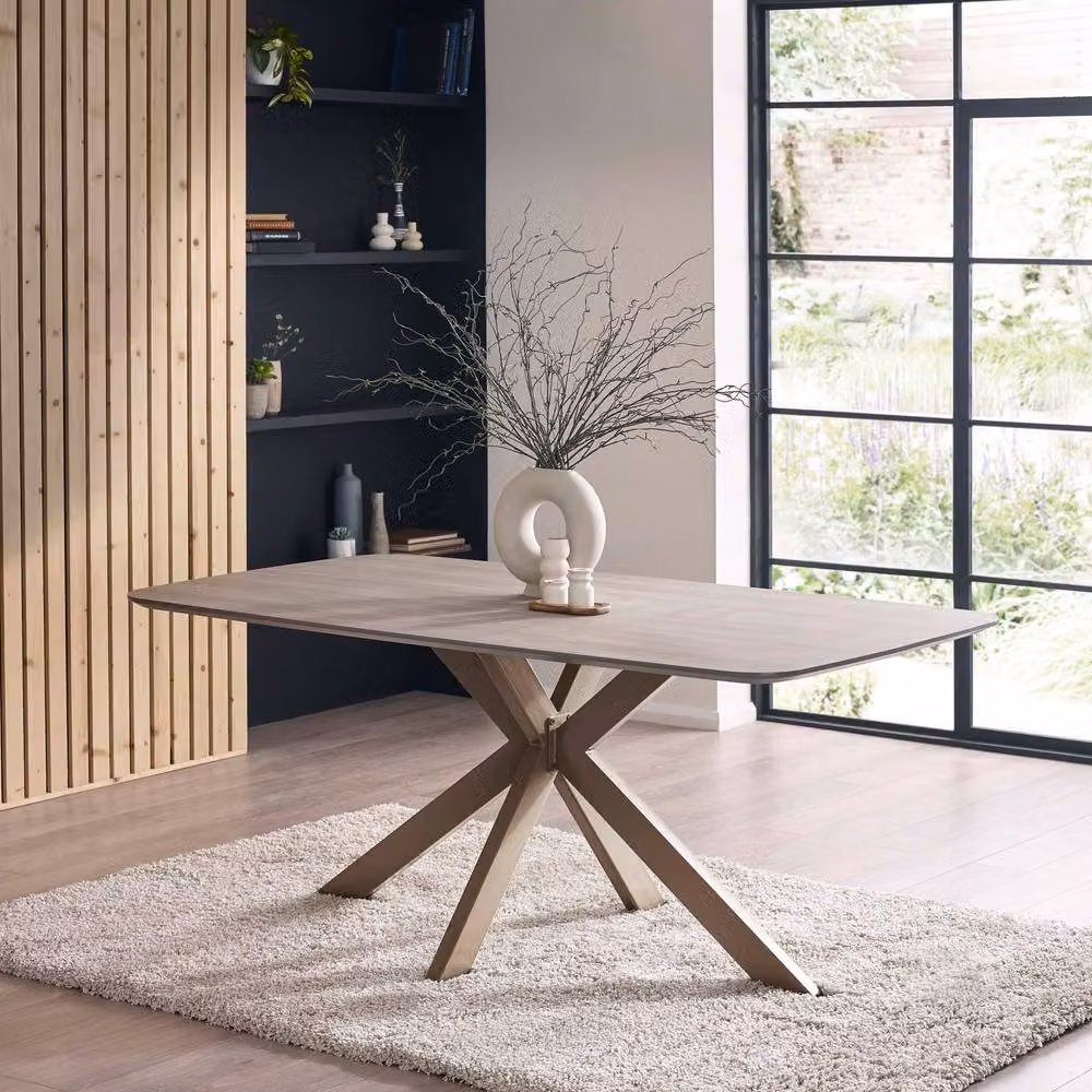 Cheshire Premium Northbridge 180cm Rectangular Dining Table in Beige and Multicolour – 2