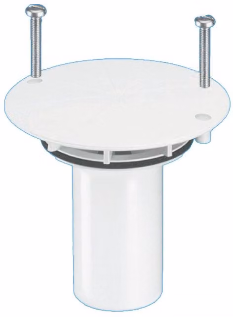 McAlpine White Plastic Cover Plate and Insert Tube for Gully