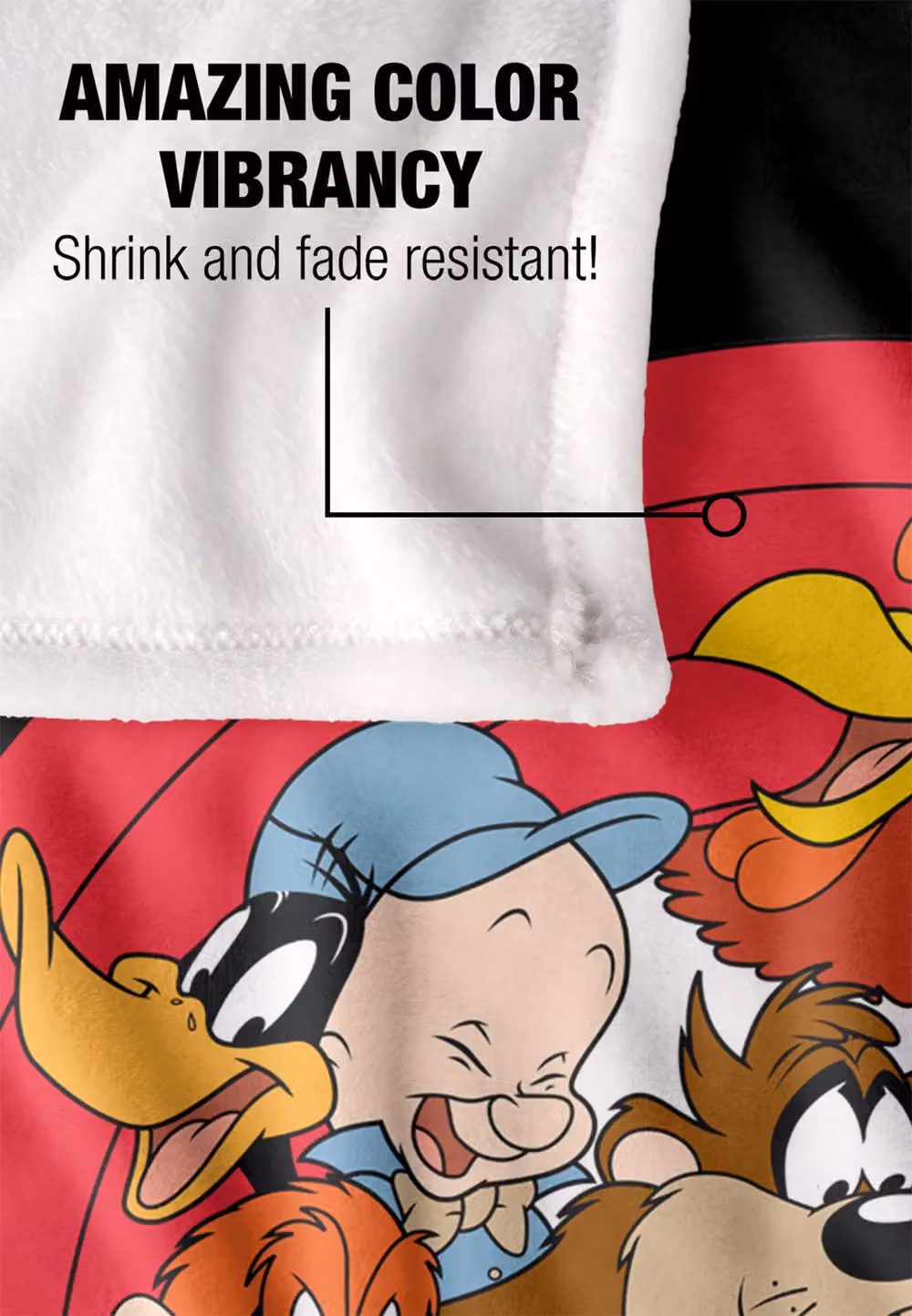 Warner Brothers Looney Tunes Silky Touch Super Soft Fleece Throw Blanket, Multicolour, W: 152 cm, D: 127 cm – 3