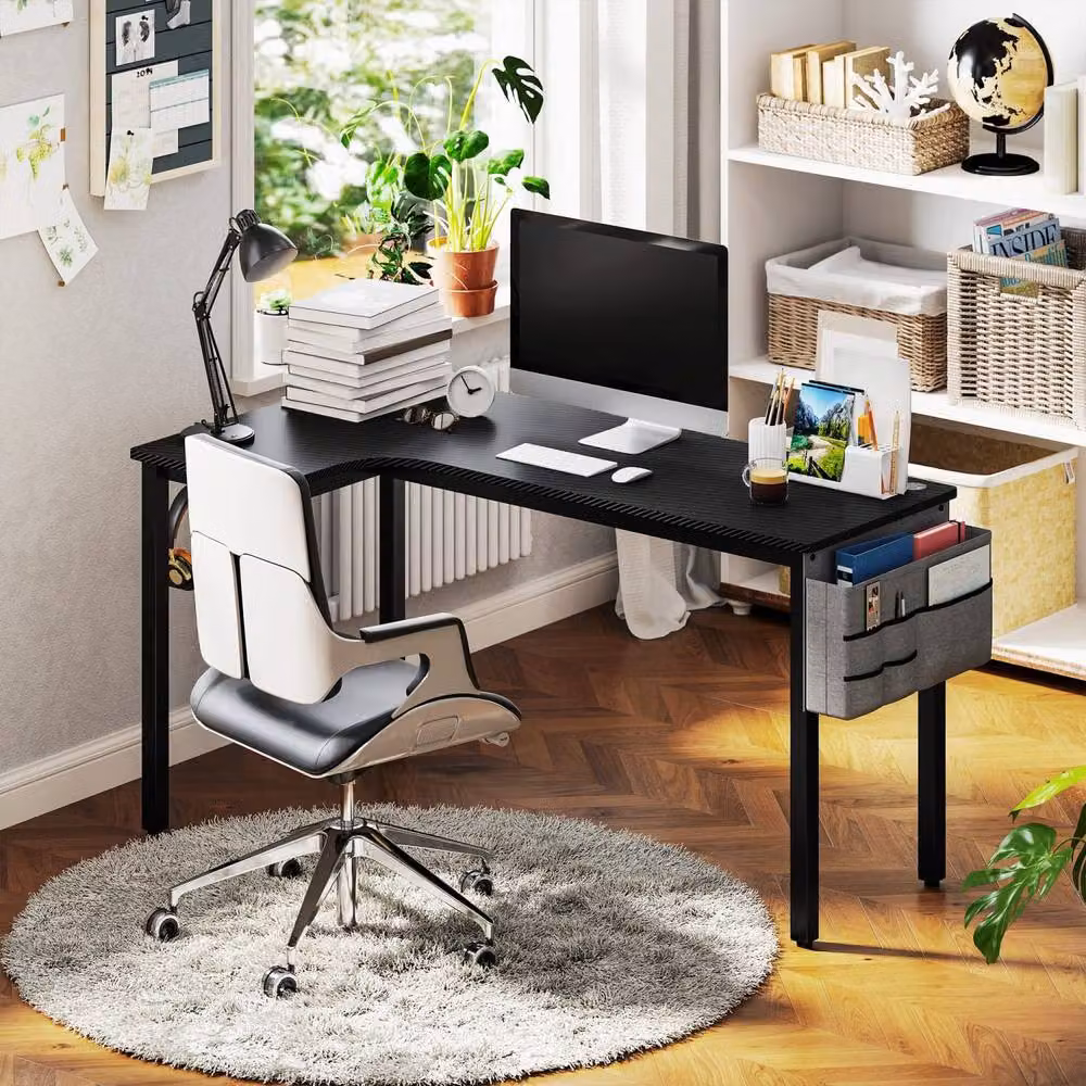 Wyld Haus Monotta L Shaped Gaming Desk, Black, W: 145 cm – 3