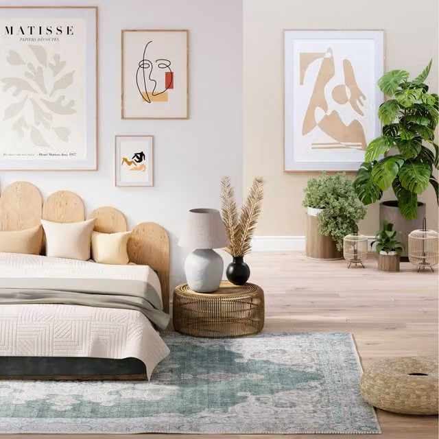 The Rug House Green Vintage Washable Cotton Rectangular Rug W: 230 cm, D: 160 cm