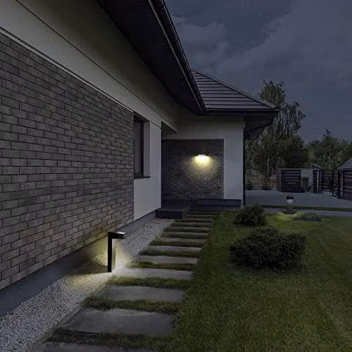 Netlighting Forlight Top LED Outdoor Bollard in Grey with Warm White 3000K, IP44 – 2