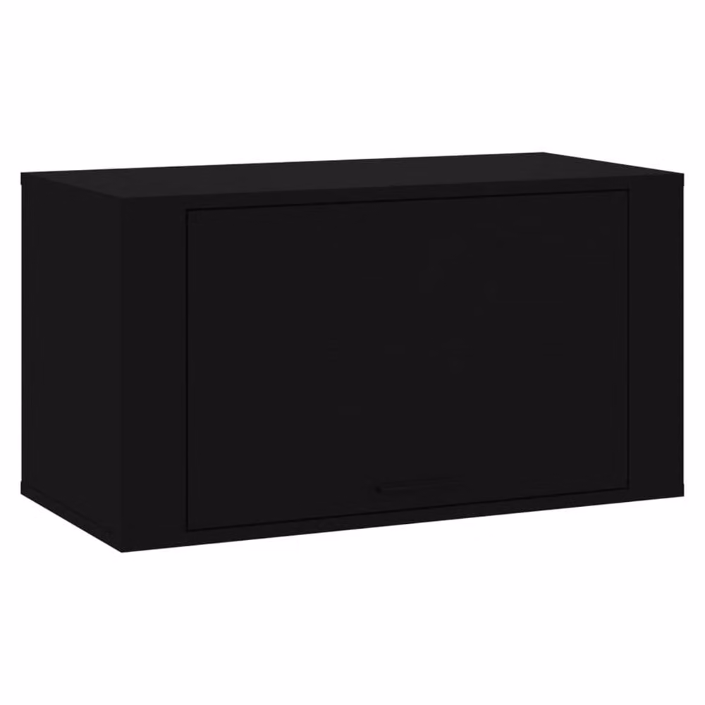 Berkfield Home Wall-mounted Shoe Cabinet in Black, W/D/H: 70 x 35 x 38 cm – 2