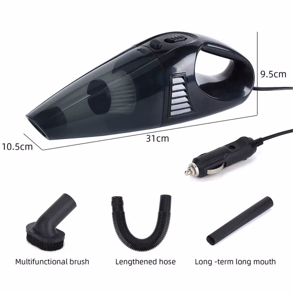 Nordara Cordless Wet and Dry Handheld Car Vacuum Cleaner in Black with Strong Suction and Washable Filter – 3