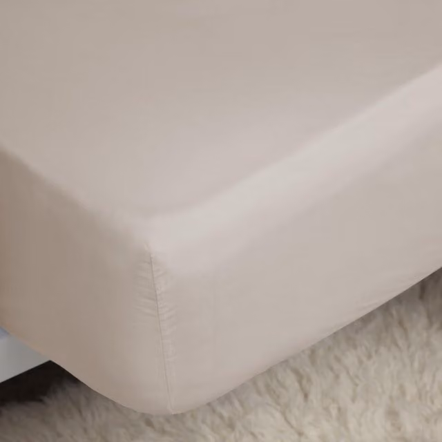 Belladorm Pima Cotton 450 Thread Count Extra Deep Fitted Sheet - Oyster - King Size (W: 180 cm x L: 200 cm)
