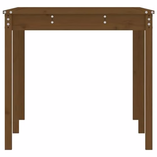 vidaXL Rectangular Garden Table in Brown Solid Pine Wood, W: 159.5 cm, D: 82.5 cm, H: 76 cm – 3