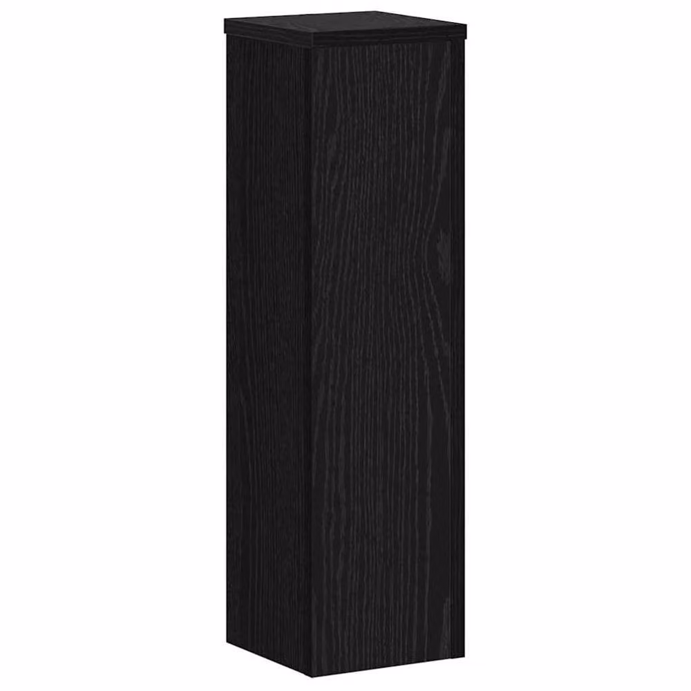 Berkfield Home Set of 2 Black Oak Plant Stands, Engineered Wood, W/D/H: 17 x 17 x 60 cm – 4