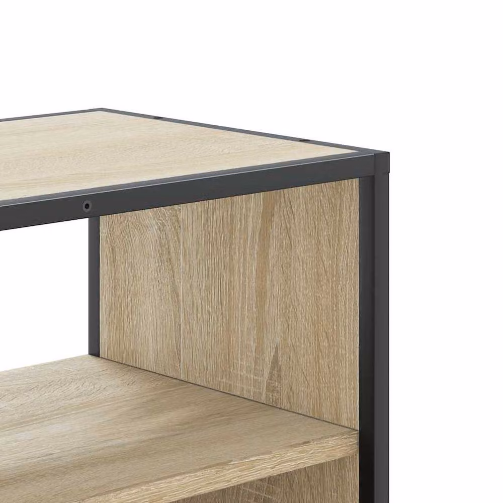 Berkfield Home Sonoma Oak TV Cabinet in Beige, W/D/H: 80 x 31 x 39.5 cm – 5