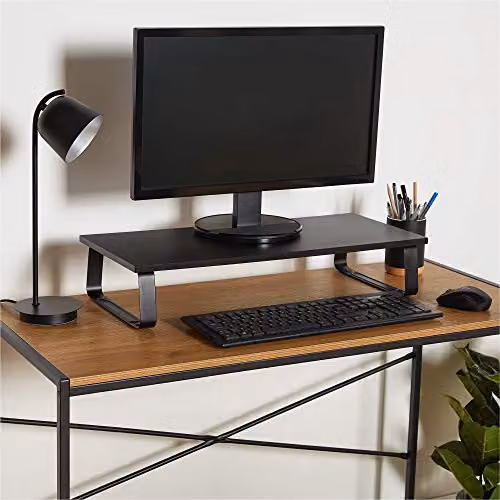VonHaus Ergonomic Monitor Stand in Black, W/D/H: 60 x 26 x 13 cm – 3
