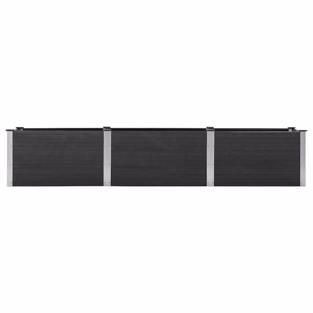 Berkfield Home Garden Grey WPC Raised Bed, W: 300 cm, D: 50 cm, H: 54 cm – 3