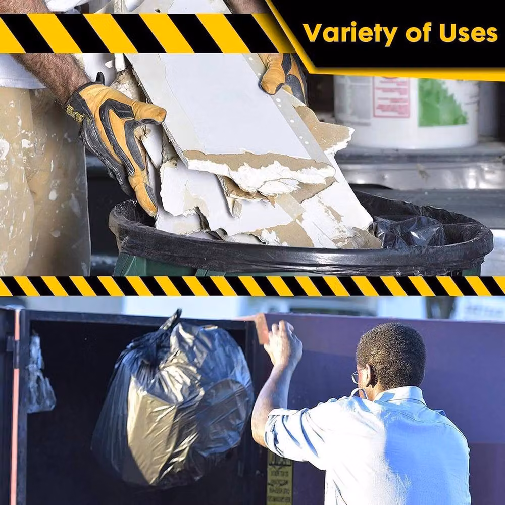 EONLION Black Refuse Sacks Bin Liners, Pack of 60, 100 cm – 4