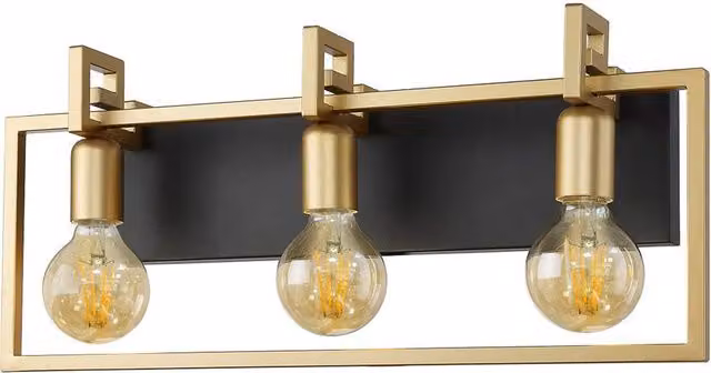 Netlighting Italux Primero Modern 3-Light Wall Lamp in Gold/Brass – 2