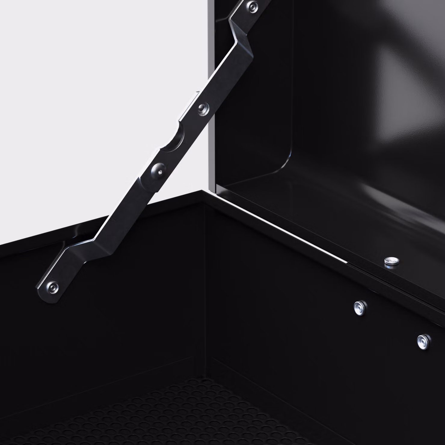 HOMCOM 6 Drawer Metal Tool Chest with Lockable Top Case and Ball Bearing Runners, Black, W: 600 mm, D: 260 mm, H: 340 mm – 9