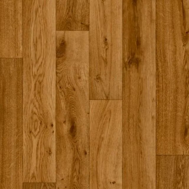 Bartek Oak Wood Look Vinyl Flooring Plank in Brown